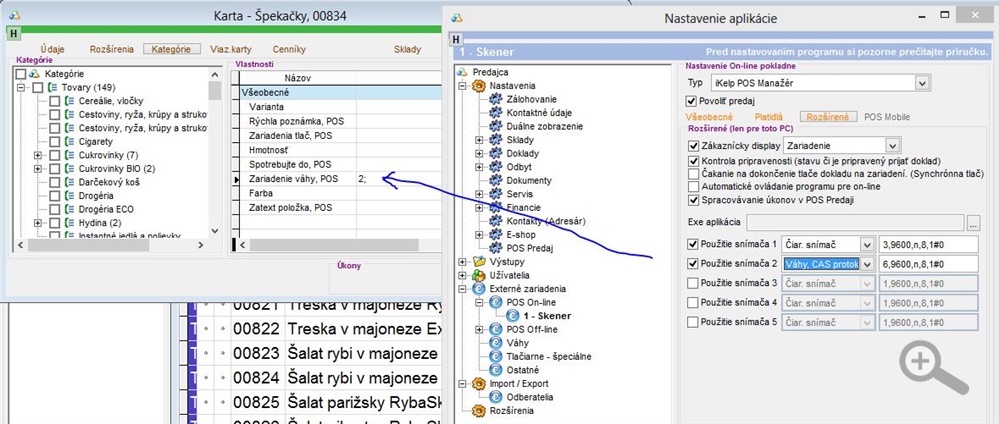 Nastavenie cisla vahy pre prijem hodnoty z vahy