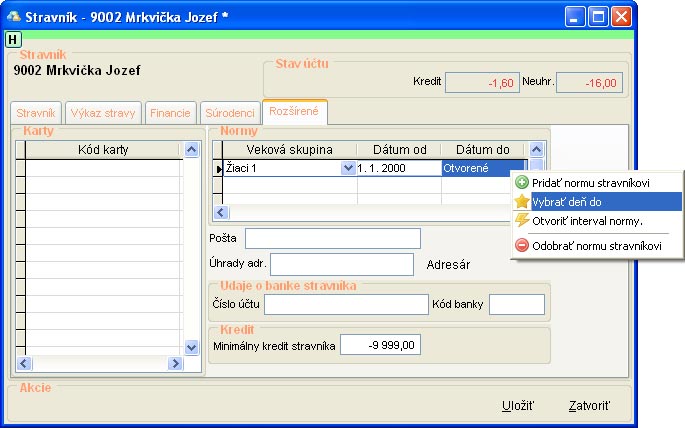 Stravník - uzavretie normy a vytvorenie novej Stravnik_uzavretie_normy_a_vytvorenie_novej