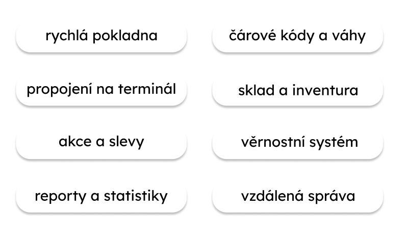 Moduly iKelp Pokladna